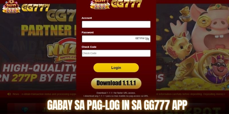 Gabay sa pag-log in sa GG777 app