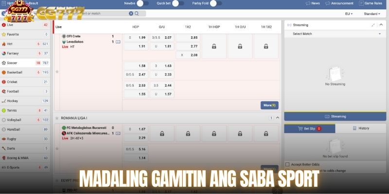 Madaling gamitin ang SABA sport