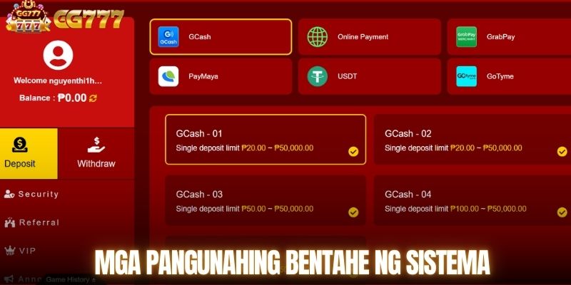 Mga pangunahing bentahe ng sistema ng pagbabayad na GG777 